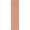 Homeroots 8' Coral And Ivory Geometric Indoor Outdoor Runner Rug 564051 - alternate 2
