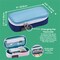 Its Academic Locking Pencil Case, For Office & School Supplies, Travel Organizer Bag, Palm Tree & Blue, 2-Pack 24371-PMBL-2PK - alternate 4