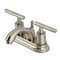 Kingston Brass Double-Handle 4" Centerset Bathroom Faucet with Pop-Up Drain, Brushed Nickel FB2608CML - alternate 1