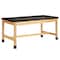 Diversified Spaces Plain Apron Table, Oak, Wood Frame, Black P790LBBK30N - alternate 1