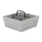 Homeroots 10" Gray Solid Wood And Metal Box 488035 - alternate 1