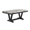 Homeroots 72" Black Wood Trestle Base Dining Table 654252 - alternate 2