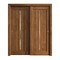 Sartodoors Sliding Closet Bypass Doors 64 x 84 inches, Ego 5014 Cognac Oak Veneer, Rails Hardware Set, Wood EGO5014DBD-DKO-6484 - alternate 1