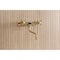 Kingston Brass Double-Handle Wall Mount Bathroom Faucet, Brushed Brass KS1217AX - alternate 2