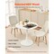 Vevor 31.5 in Round Dining Table Wood Kitchen Table for 2-4 Person White (Only Table) SR241142 - alternate 2