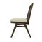 Homeroots Set of Two Dark Brown And Gray Wood Cane And Upholstery Dining Side Chairs 576834 - alternate 2