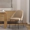 Manhattan Comfort Gracie Dining Chair in Tan and Black DC100-BTN - alternate 1