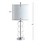 Jonathan Y February 21" Glass/Metal LED Table Lamp, Clear/Chrome JYL1021D - alternate 2