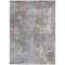 Homeroots 5' X 8' Mocha and Blue Abstract Washable Non Skid Indoor Outdoor Area Rug 564246 - alternate 2