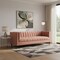 Homeroots 85" Blush Velvet Wood Sofa 543929 - alternate 2