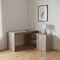 Homeroots 60" Light Gray L Shape Computer Desk 477847 - alternate 2
