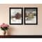 Homeroots Set Of Two Cold Winter 2 Black Framed Print Wall Art, 2PK 406171 - alternate 2