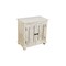 Homeroots 28" Distressed White Solid Wood Nightstand With Storage 555409 - alternate 3