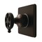 Kingston Brass Single-Handle Six-Way Diverter Valve with Knurled Handle and Square Trim Kit, Oil Rubbed Bronze KS4045RKX - alternate 1