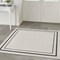 Homeroots 5' Ivory And Black Square Indoor Outdoor Area Rug 545972 - alternate 2