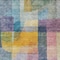 Homeroots 5' X 8' Blue Green And Purple Abstract Washable Indoor Outdoor Area Rug 604283 - alternate 3