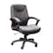 We'Re It Mayfair Series Executive Mid-Back Upholstered Task Chair for Home or Office in Black Eco Leather OFD-7100-BLK - alternate 1