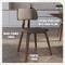 Leisuremod Modern Wooden Dining Chair, Walnut Color Frame in Light Grey, Clivo Collection CDWN-18LGR - alternate 4