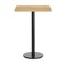 Flash Furniture Bennett 24 in x 30 in Solid Wood Indoor Tabletop in Natural with 18 in Round Bar Height GSF-REC2430-NAT-TR18B-GG - alternate 2