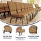Flash Furniture Caramel Fabric Church Chair, PK4 4-FD-CH02185-CV-BN-BAS-GG - alternate 2