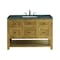 James Martin Vanities Breckenridge 48'' S Vanity, Light Natural Oak w/ Parisien Bleu Top w/FreePower Wireless Charger 330-V48-LNO-FPBL - alternate 1