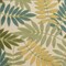 Homeroots 4' X 6' Green Ivory Blue And Yellow Palm Leaf Indoor Outdoor Area Rug 548149 - alternate 2