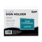 Nudell Sign Holder, Horizontal Wall Mounted, Clear Plastic, 11x8.5 in 38008Z - alternate 2