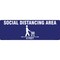 Signmission Social Distancing Cart Non-Slip Floor Graphic, 18in Vinyl Decal, 16" x 16", FD-2-R-16-99989 FD-2-R-16-99989 - alternate 1