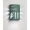 Luxury Lighting Asavva 10.5 in Tall Ceramic Outdoor Wall Light, Sage Paint Finish 410-82-SAGE-ud-7-17 - alternate 1