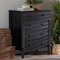 Baxton Studio Braith Farmhouse Black Spindle Wood 5-Drawer Chest 258-14246-ZORO - alternate 2