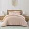 Homeroots Blush King Polyester 140 Thread Count Washable Duvet Cover Set 529067 - alternate 3