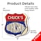 Signmission Chuck's Workshop, 4 inch X 4 inch, Vinyl Decal, 2PK SHI-D-2PACK-4-489-CHUCK - alternate 2