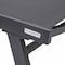 Leisuremod Marlin Patio Chaise Lounge Chair with Armrests in Black Aluminum Frame, Black, 2PK MLABL-77BL2 - alternate 3