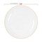Smarty Had A Party Clear with Gold Rim Organic Round Plastic Dinnerware Value Set, 240PK 930CLGVP-CASE - alternate 2