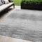 Homeroots 5' X 8' Gray And Charcoal Abstract Washable Indoor Outdoor Area Rug 587411 - alternate 1