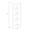Hirsh 18" W 4 Drawer Vertical File Cabinet, Putty, Legal 16701 - alternate 2
