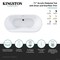 Kingston Brass 71-Inch Acrylic Oval Double Ended Pedestal Tub with Drain, No Faucet Drillings VTDE713224C427 - alternate 2