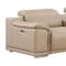 Homeroots Beige Leather Modular L Shaped Seven Piece Corner Sectional With Console 643895 - alternate 2