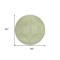 Homeroots 8' Sage And Ivory Round Oriental Washable Indoor Outdoor Area Rug 603817 - alternate 2
