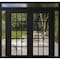 Vdomdoors Front Exterior Prehung Metal-Plastic Double Doors Clear Glass / MANUX 8151 Matte Black / Office Com MANUX8151DEXD-BLK-W12+72+12xH80+12-RH-I - alternate 1
