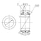 Ntn Radial Ball Bearing, DS209TT4 Industry Number, Double Sealed Closure, Alloy Steel DS209TT4 - alternate 2