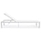 Leisuremod Marlin Patio Chaise Lounge Chair with White Aluminum Frame, White, 2PK MLW-77W2 - alternate 4