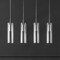 Jonathan Y Mium 29.5" 4-Light Modern Style Iron/Crystal/Glass Integrated LED Linear Pendant, Chrome JYL1706A - alternate 2