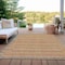 Homeroots 10' X 14' Pewter And Gold Striped Washable Indoor Outdoor Area Rug 610503 - alternate 4