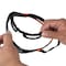 Klein Tools Safety Glasses, Anti-Fog & Anti-Scratch, Gray Lens, Black/Orange Frame, Full-Frame 60471 - alternate 3