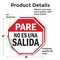 Signmission Pare No Es Una Salida, 4 inch X 4 inch, Vinyl Decal, 2PK OC-D-2PACK-4-202 - alternate 2