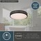 Vaxcel Anson 13.5-in W Integrated LED Black Mesh Flush Mount Ceiling Light Fixture White Shade C0274 - alternate 2