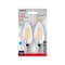 Satco Satco B11 E12 (Candelabra) Filament LED Bulb Warm White 40 Watt Equivalence 2 pk S21819 - alternate 2