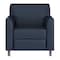 Flash Furniture HERCULES Diplomat Navy LeatherSoft Chair with Clean Line-Stitched Frame and Chrome Legs BT-827-1-NVY-CHR-GG - alternate 2