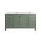 James Martin Vanities Chicago 60 in. Double Vanity, Smokey Celadon, w/ 3 CM Ethereal Noctis Silestone Top 503-V60D-SC-3ENC - alternate 1
